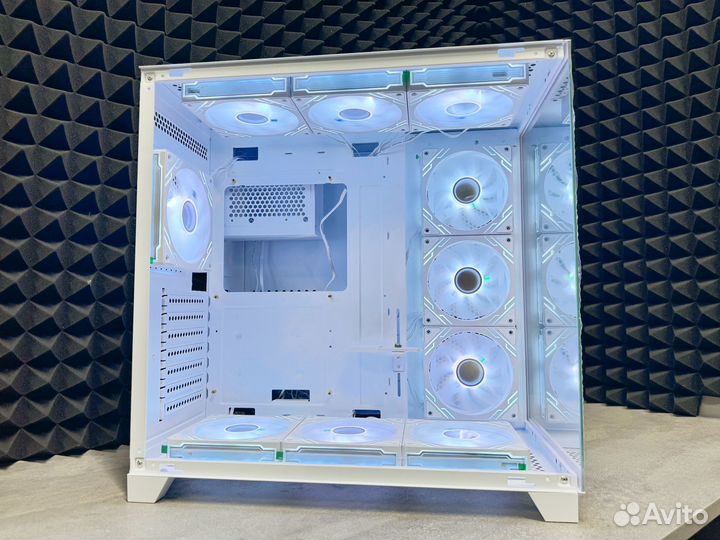 Игровой корпус для пк аквариум белый argb