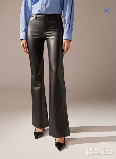 Кожаные брюки calzedonia s