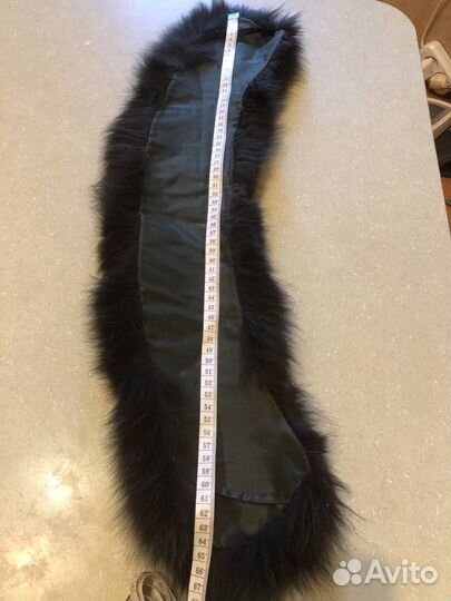 Воротник из крашенного песца