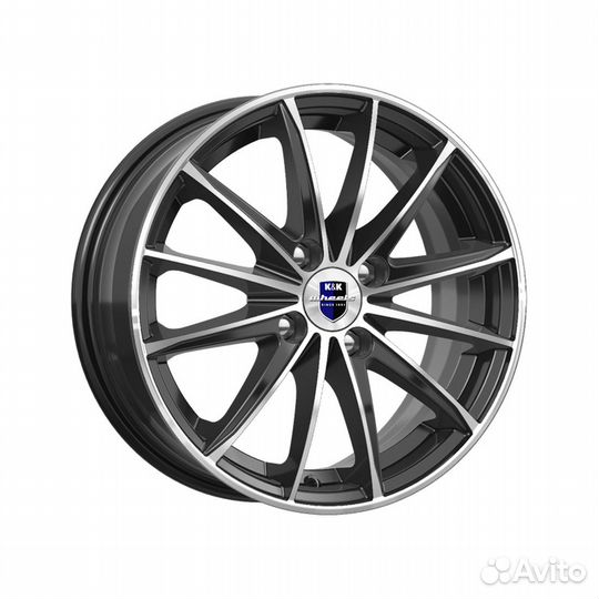 Литые диски 6x15 4x98 58.5 ET35 кик Пойнт Бланк алмаз черный SK