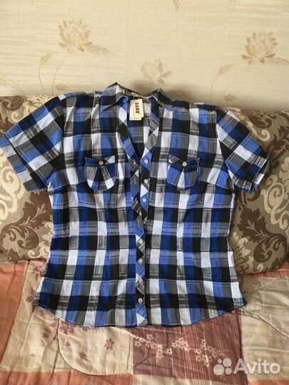 Рубашка в клеточку женская