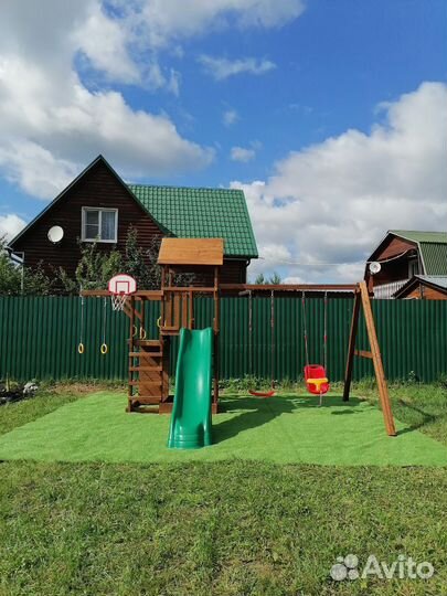 Детские деревянные площадки для дачи