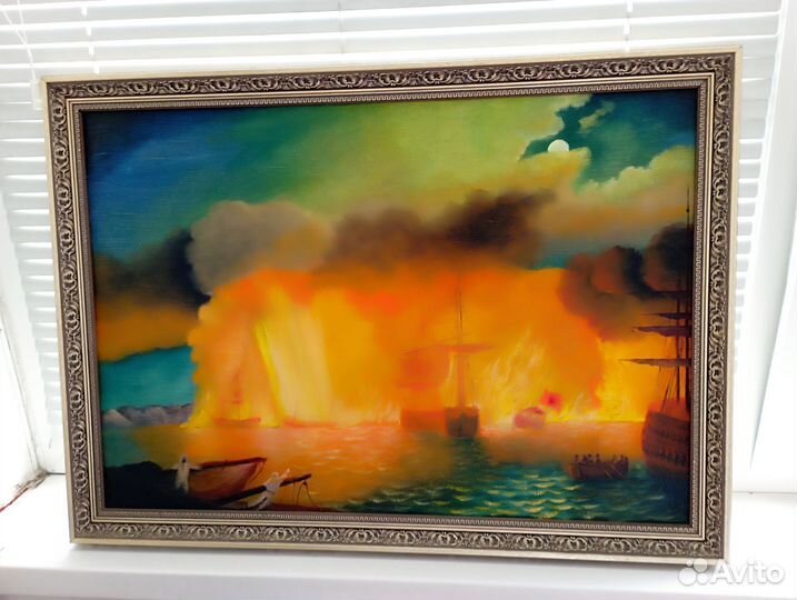 Картина Чесменский бой