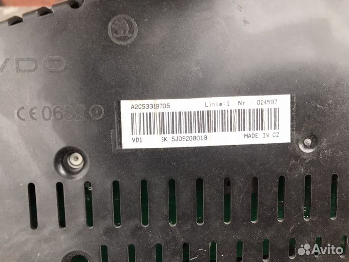 Щиток панель приборов Skoda Fabia 2 Roomster