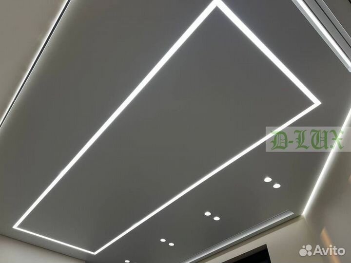 Натяжные потолки под ключ