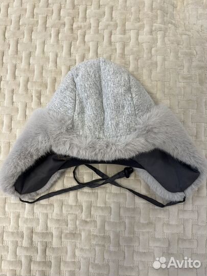 Шапка ушанка зимняя на завязках 48