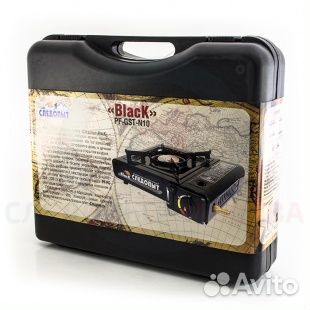 Газовая плитка Следопыт-Black с переходником