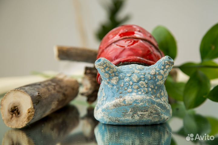Статуэтка - Улитка (шамот ) Ручная работа