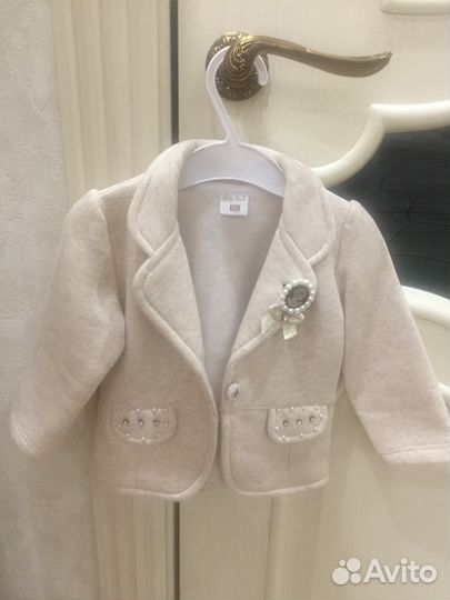 Костюм пиджак и брюки на девочку на 1 годик 80 см