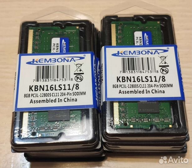 Новая оперативная память Ddr3l 8Gb ноутбук