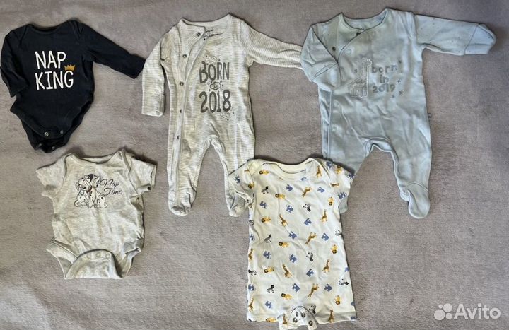 Пакет американской одежды на мальчика 50-56-62