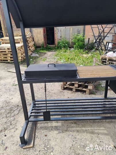 Мангал дачный с печью