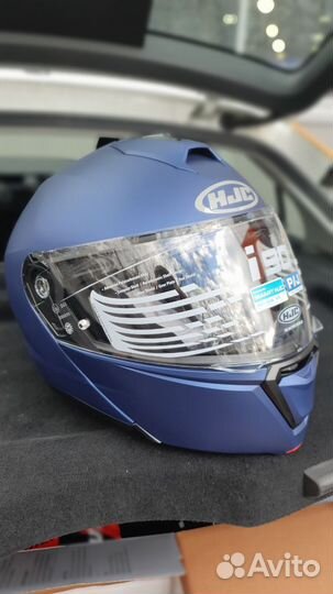 Шлем HJC i90 semi flat metallic blue XL