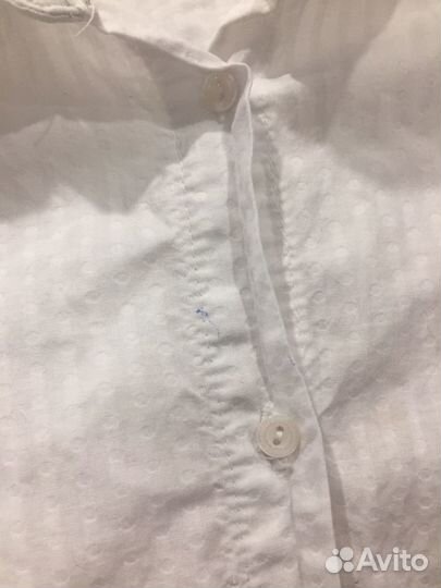 Рубашка белая 146 для девочки