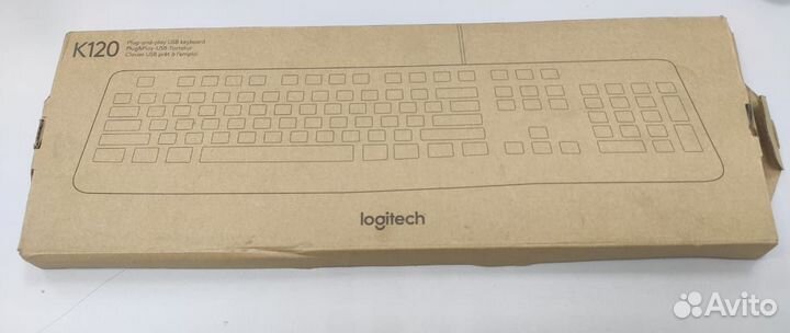 Logitech Keyboard K120 EER Black USB