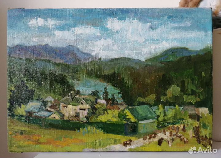 Картина маслом на холсте пейзаж