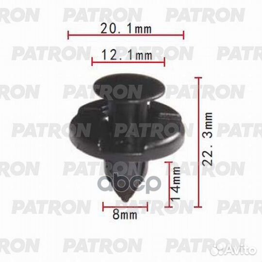 Клипса пластмассовая (упаковка 100шт) Acura, Ho