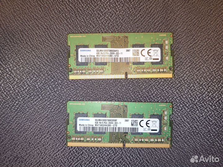 Samsung 4 гб DDR4 SO-dimm 2666 мгц PC4-2666