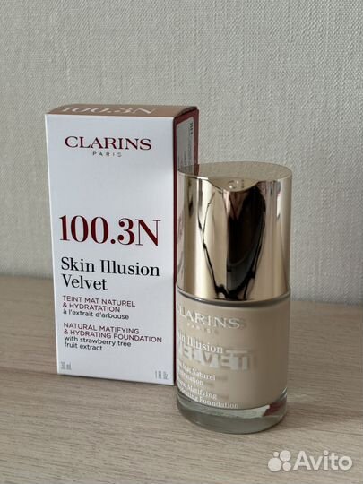 Новый Clarins Skin Illusion Velvet 100.3N оригинал