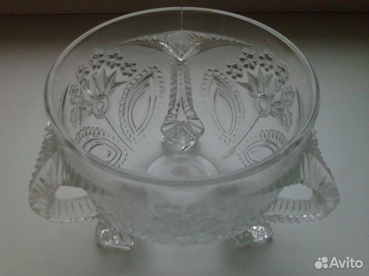 Сахарница п/хрустальная СССР