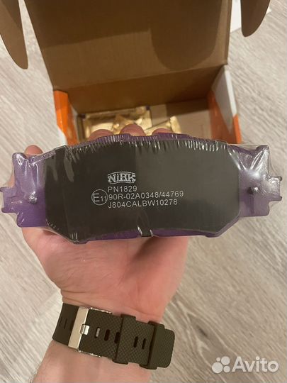 Колодки тормозные передние nibk