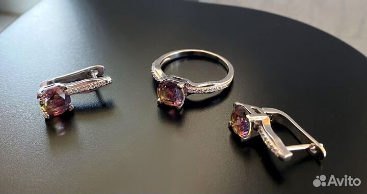 Кольцо и серьги
