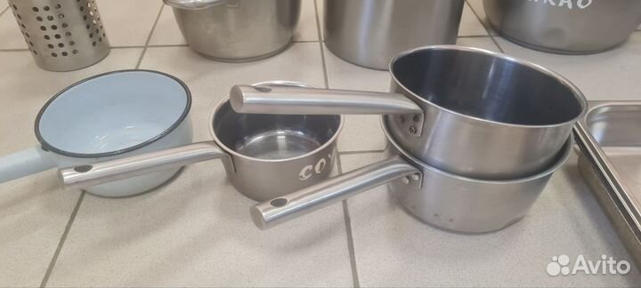 Сотейник 2л, раздаточные ложки, противени