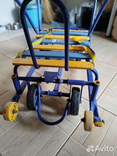 Детские санки Nika на колёсах