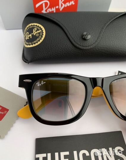 Очки ray ban wayfarer 50 пепельные