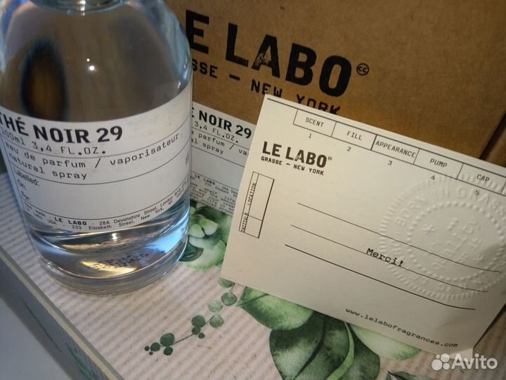 Le Labo.The Noir 29.100ml.New.Ветивер-мускус