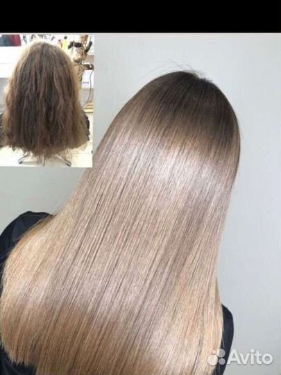 Модель на кератиновое выпрямление