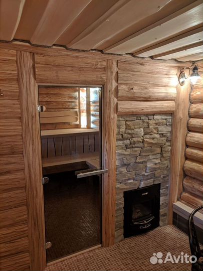 Дверь для бани и сауны стеклянная бронза 8 мм