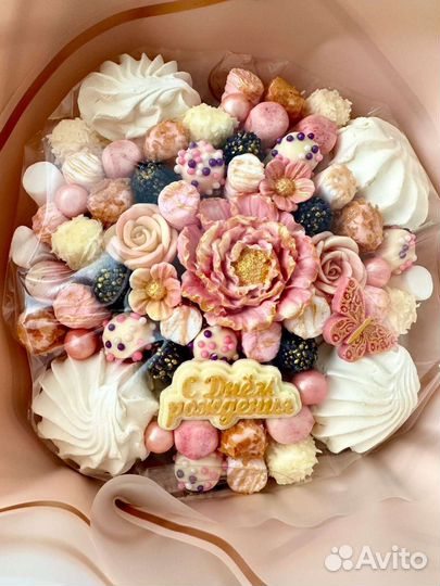 Букет из зефира с бельгийским шоколадом в подарок