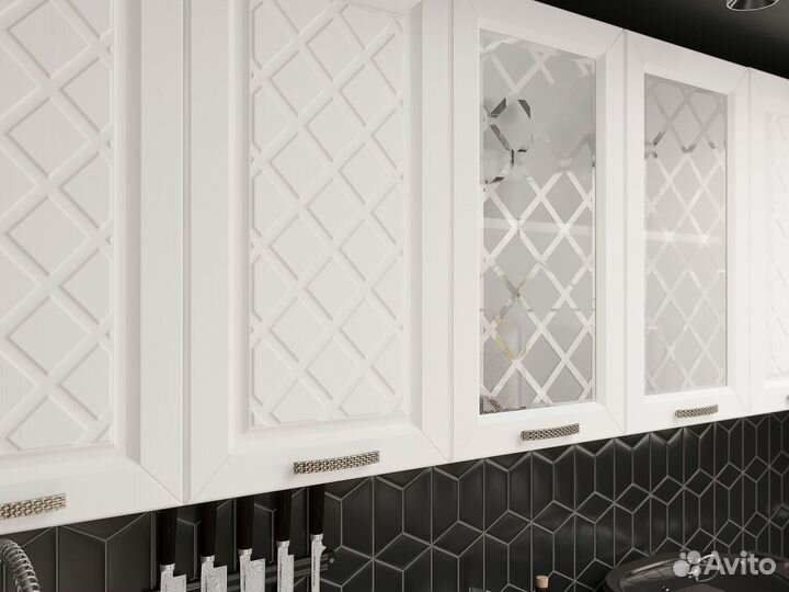 Кухня Агава 200 см, акация белая