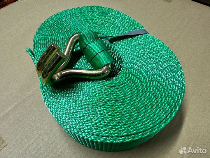 Длинная часть стяжного ремня 6м с крюком
