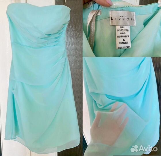 Платья голубые разные