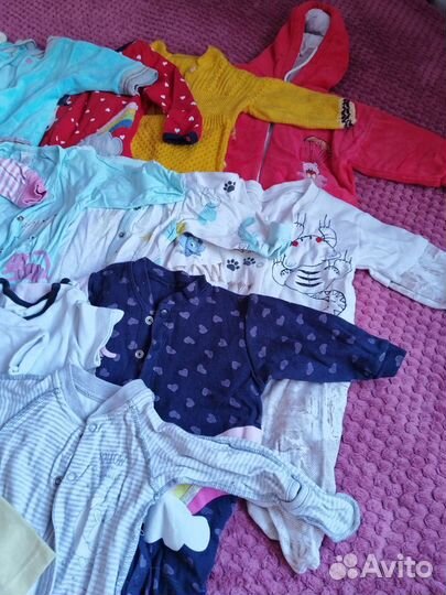 Детские вещи пакетом для девочек от 0 до 3