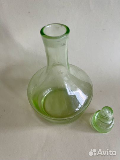 Графин зеленое стекло, СССР