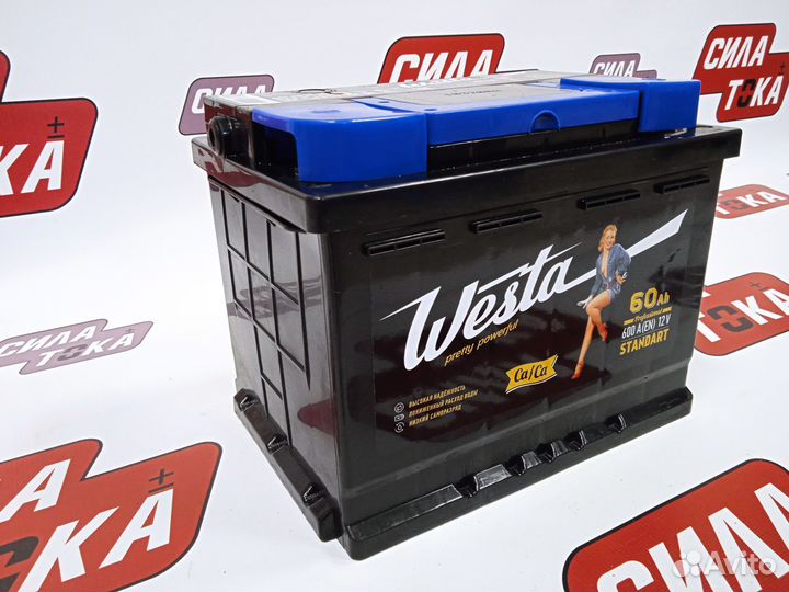 Аккумулятор Westa Black 60Ач 600А