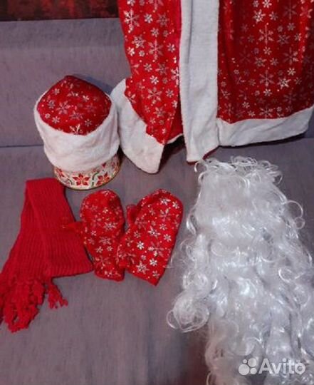 Костюм Деда Мороза и Снегурочки Велюр