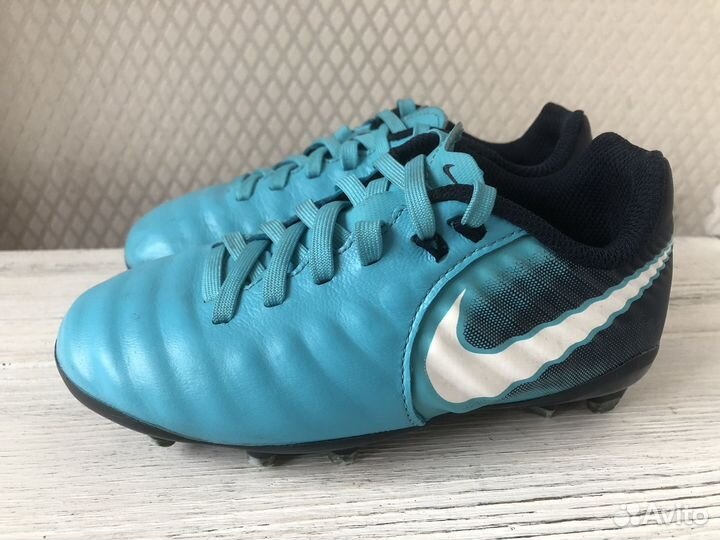 Детские бутсы Nike Tiempo Ligera IV FG US 10C кожа
