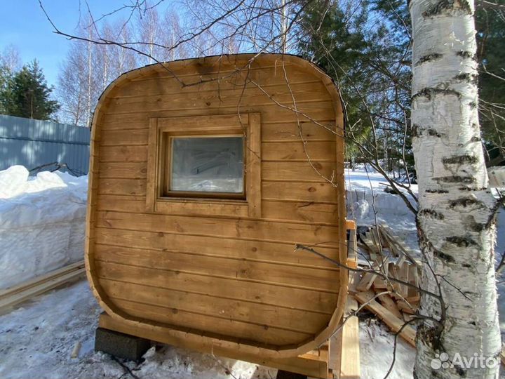Баня бочка квадро с доставкой