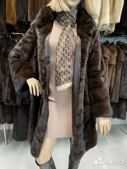 Saga Furs. Модель из премиальной норки 46- 48 р