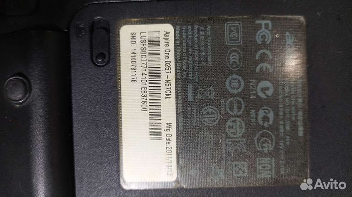 Нетбук acer One D257-N57Ckk