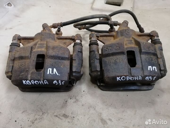 Суппорт тормозной передний для Toyota Corona ST190