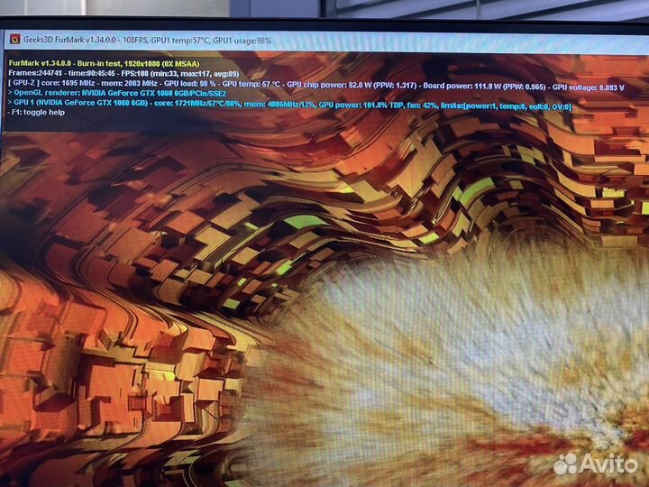 GeForce GTX1060 6Gb Asus Rog Strix