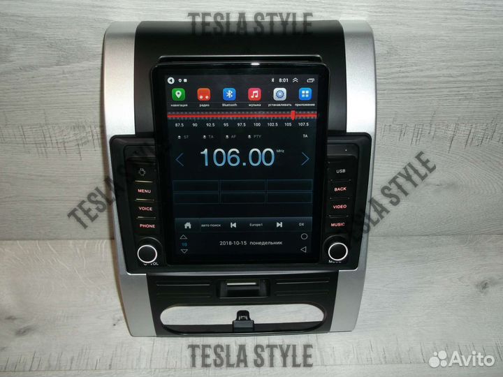 Магнитола Nissan X-Trail T31 Tesla Android GPS