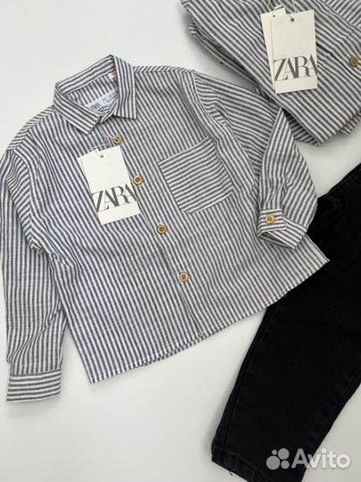 Рубашка для мальчика zara 98-122