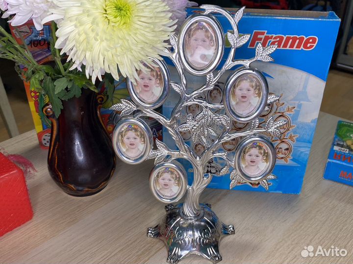 Новая фоторамка семейное дерево на 6 фото