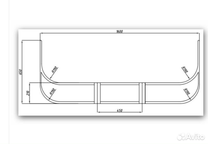 Рамка ветрового стекла на катер